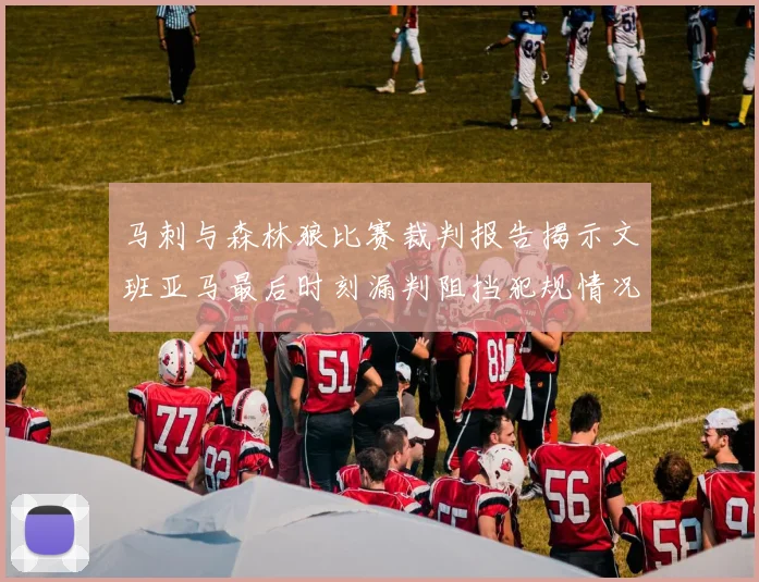 马刺与森林狼比赛裁判报告揭示文班亚马最后时刻漏判阻挡犯规情况
